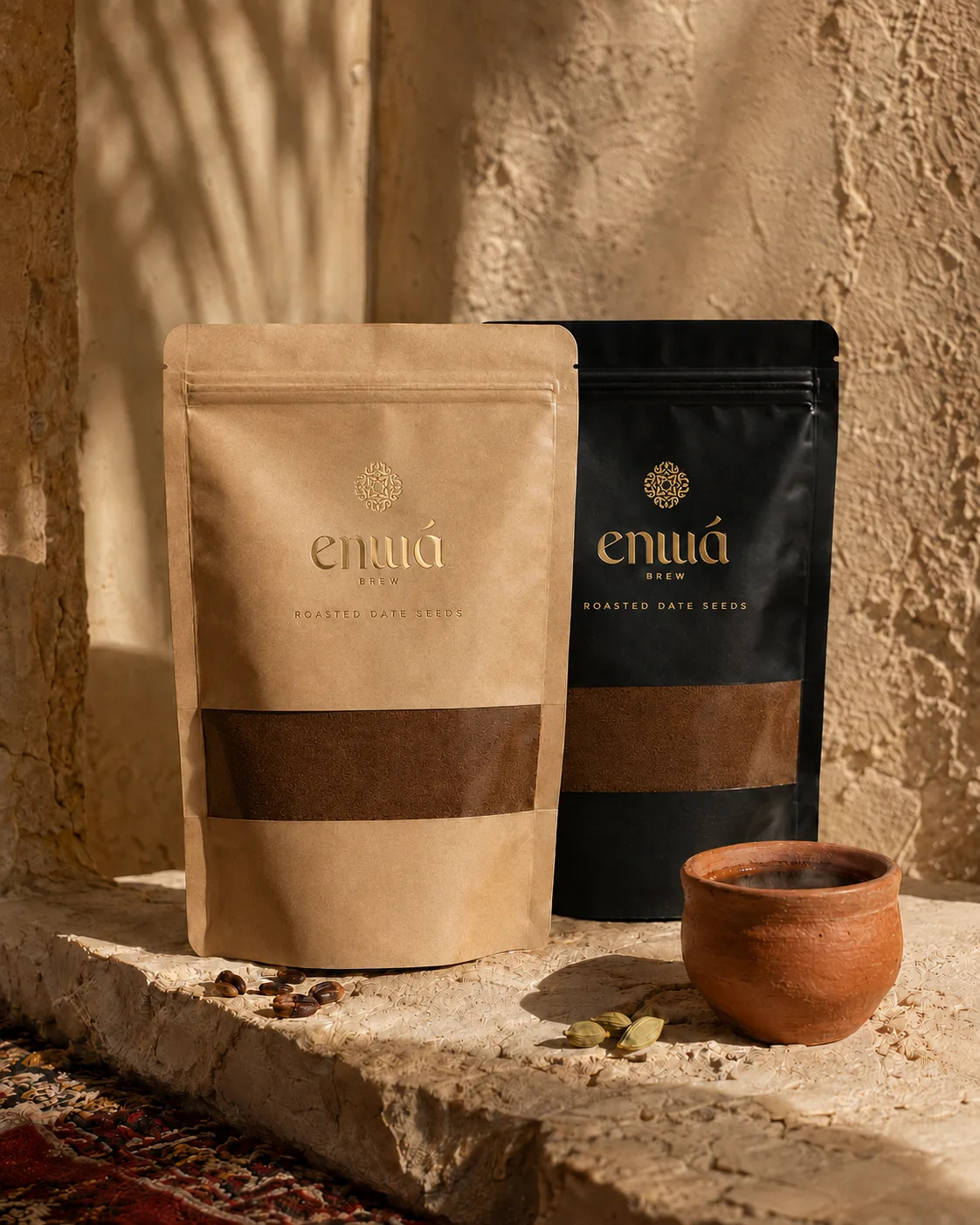 ROOT and CARDAM pouches photographed together